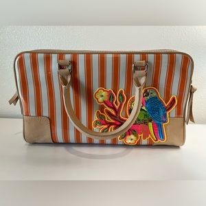 Consuela Satchel Orange & White (Rare Sample!)
